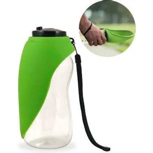 Flipo Other - Flipo Fold-A-Bowl Green Non-Skid Portable Pet Water Bottle 26oz Travel Dispenser